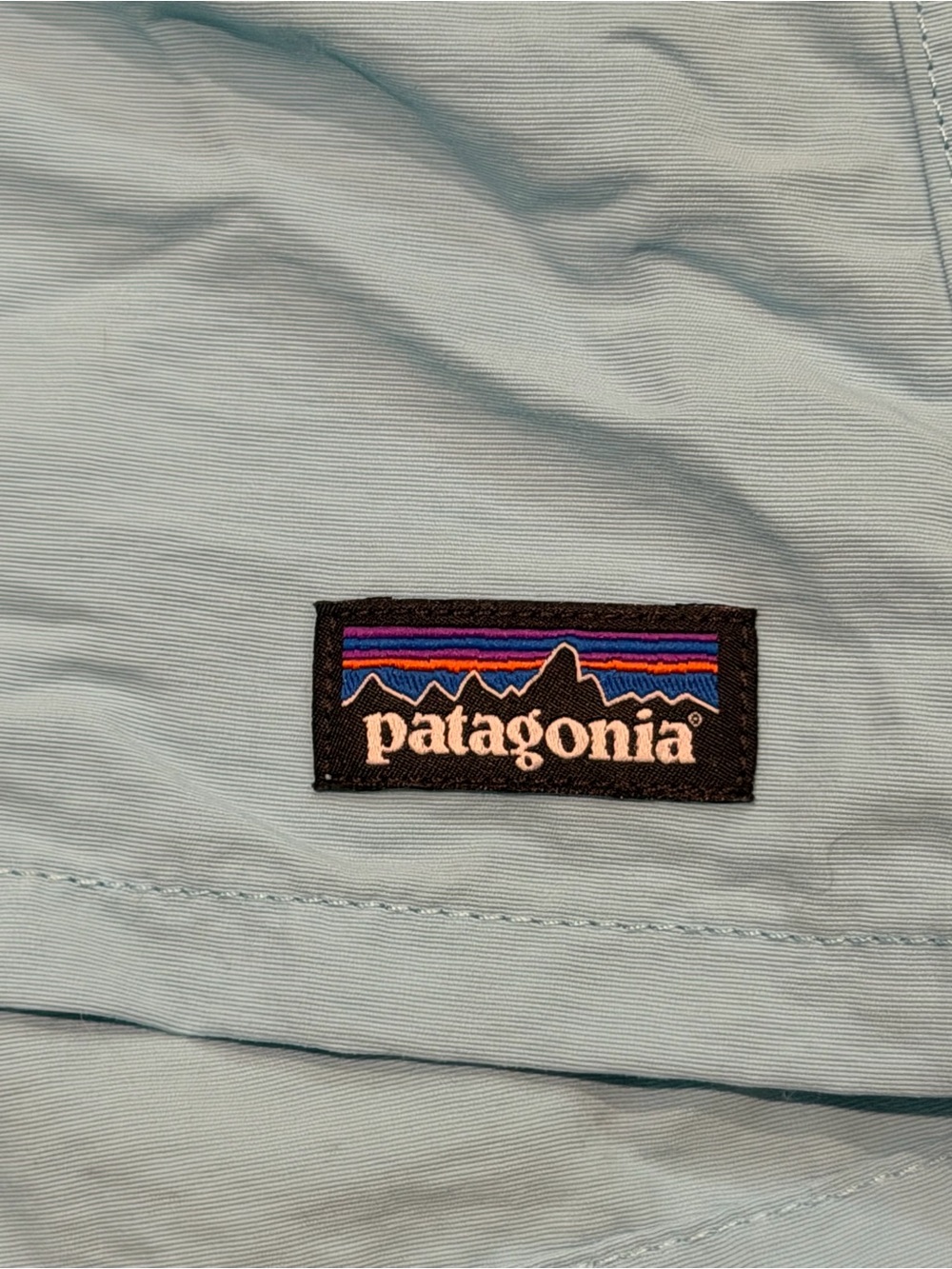 Patagonia Women's Light Blue Baggies Shorts - Picture 4 of 5